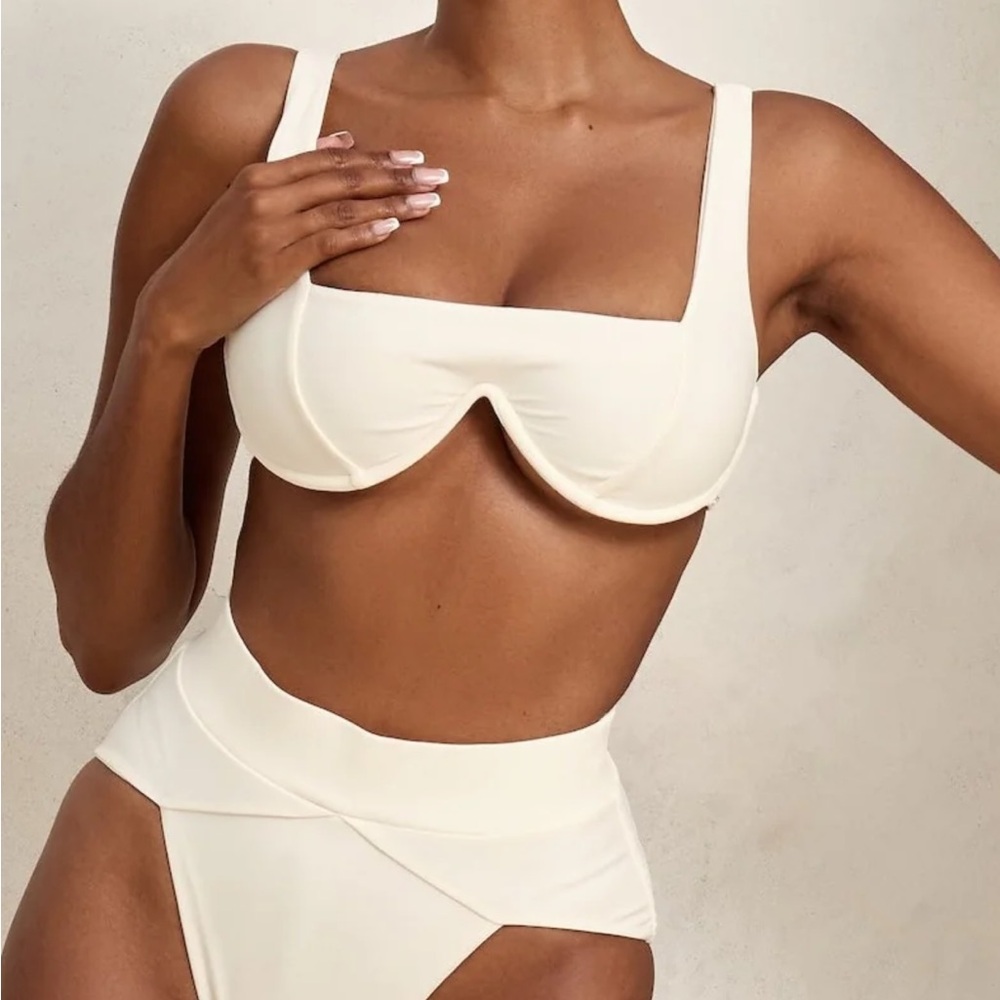 MBM swim Chance top, NWT, S, cream